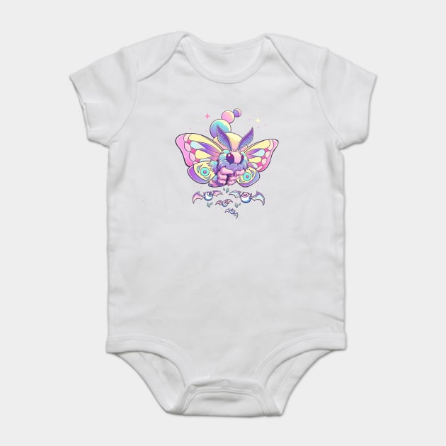 Pastel Goth Moth Baby Bodysuit by GoshWow®